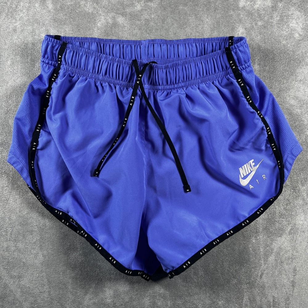 Nike Air Dri-FIT Womens Running Shorts Purple Small Mesh Panels Reflective Logo